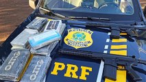 PRF prende homem com 13 quilos de cocaína e dois fuzis calibre 7.62 no Paraná