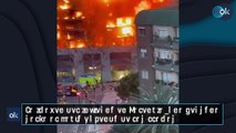 La imagen del infierno en Valencia: una persona salta al vacío huyendo de las llamas