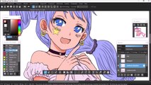 【 SpeedPaint 】 Draw Anime Girl on MediBang Paint