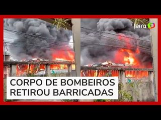 Ônibus é incendiado após operação em comunidades na Baixada Fluminense