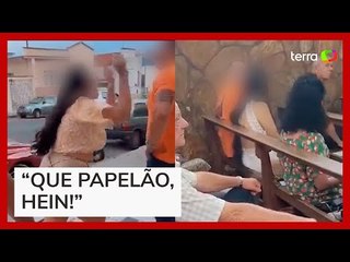Mulher flagra marido com suposta amante em igreja e interrompe missa em MG