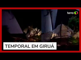 Ginásio desaba durante temporal e deixa ao menos um morto e 57 feridos no Rio Grande do Sul