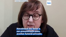 Mãe de Navalny já viu o corpo do filho e diz estar a ser pressionada para aceitar funeral 