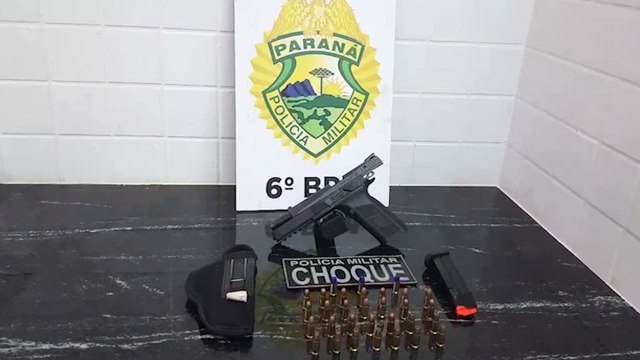 Indivíduo em posse de pistola e munições é preso pelo Pelotão de Choque no Floresta