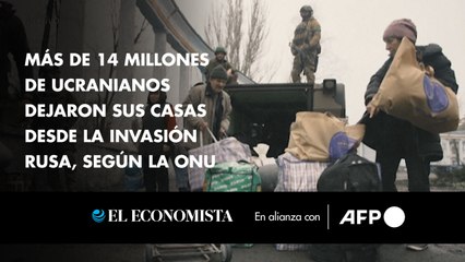 Más de 14 millones de ucranianos dejaron sus casas desde la invasión rusa, según la ONU