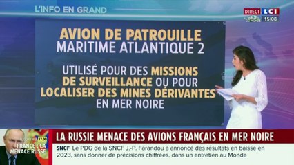 Video herunterladen: La Russie menace des avions francais en Mer Noire - Nivin Potros sur lCI (22/02/2024)