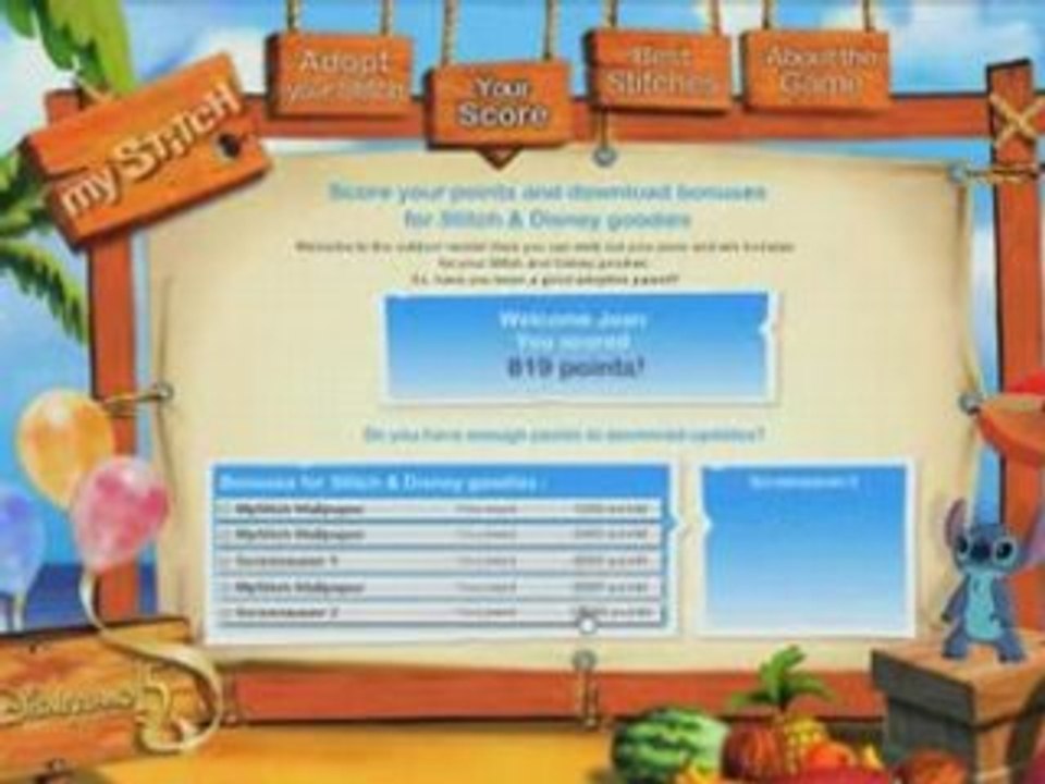 Widget My Stitch Disneyland Paris