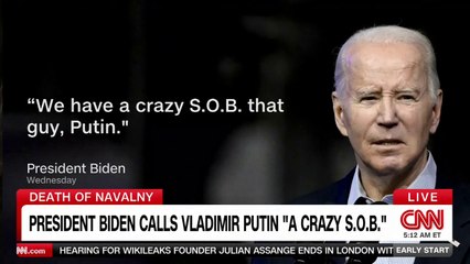 Kremlin hits back after Biden calls Putin a 'crazy S.O.B'