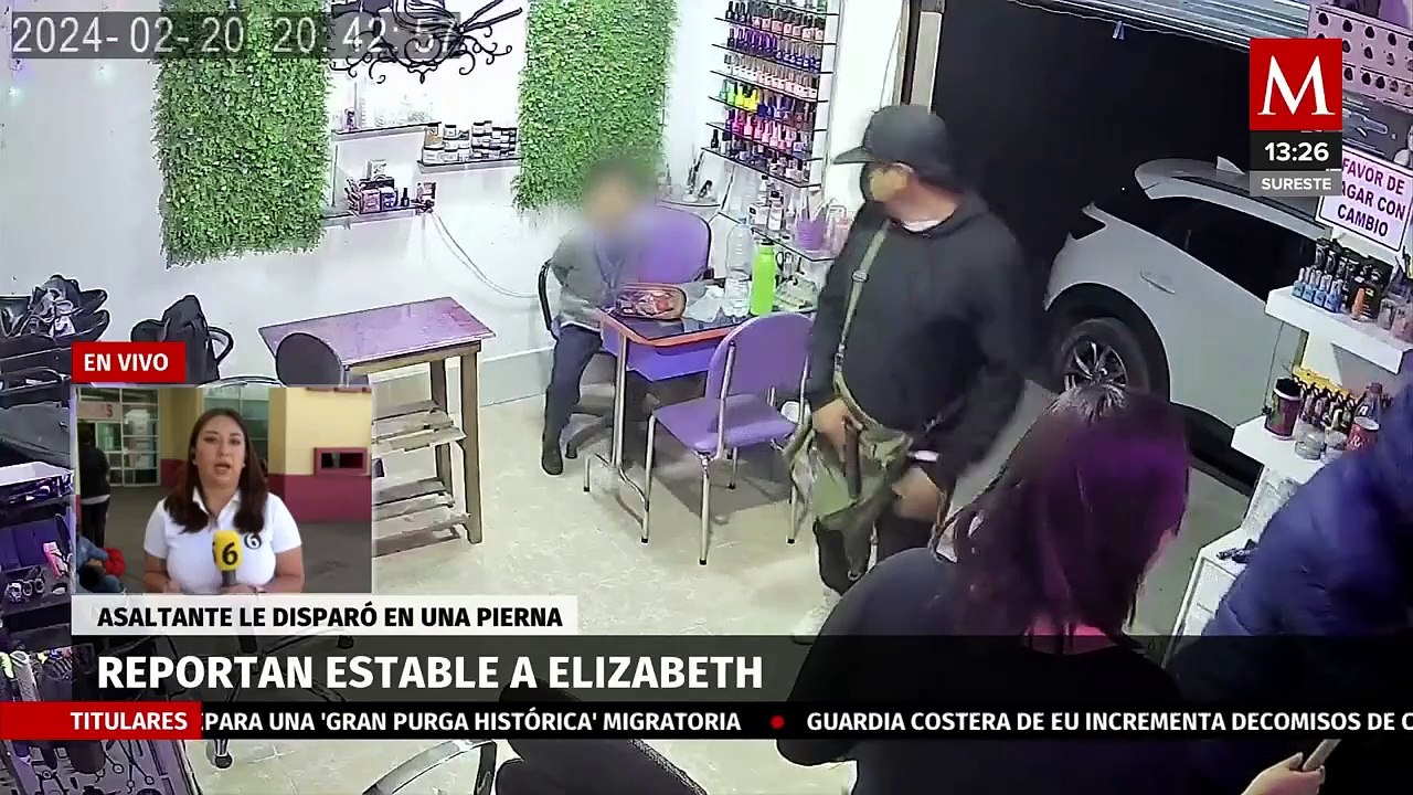 Elizabeth continua con bala en una pierna tras asalto en su estética en Tizayuca