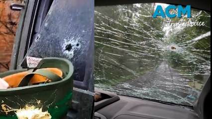 Ukrainian ambulance attacked by drone