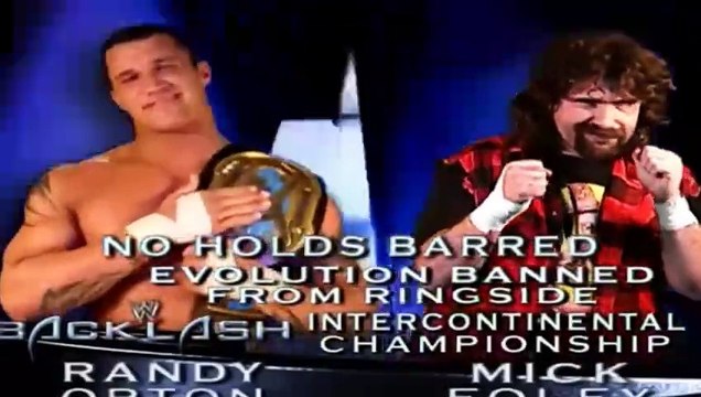 randy orton vs mick foley backlash 2004