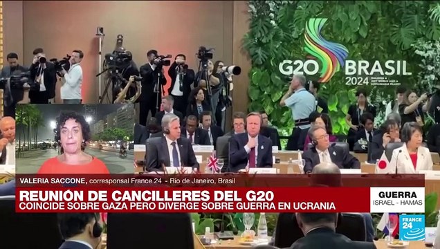 Informe desde Río de Janeiro: cancilleres del G20 apoyan la solución de un Estado palestino
