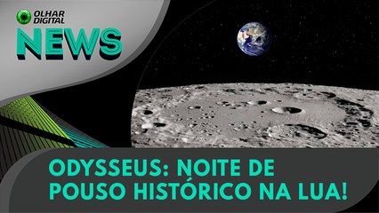 Odysseus: noite de pouso histórico na Lua! | 22/02?2024 #OlharDigital