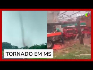 Tornado atinge Mato Grosso do Sul