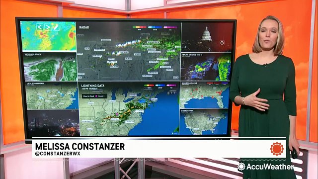 Soaking rain pushes from the Midwest into the Northeast