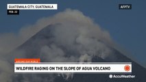 Wildfires rage on the slopes of a volcano in Guatemala