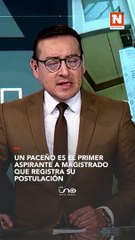 Un paceño es el primer aspirante a magistrado que registra su postulación.