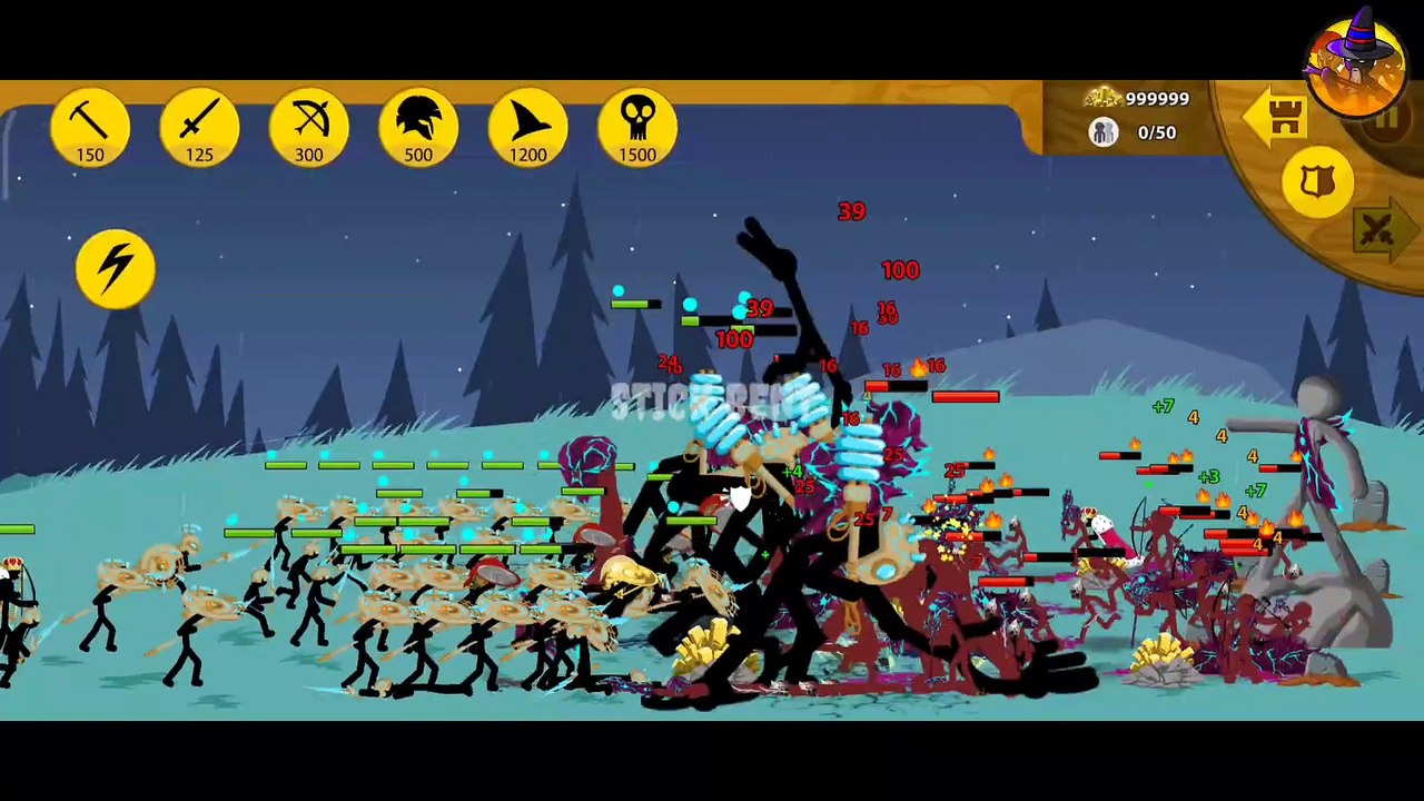 9999 ARMY SPEARTON VAMP VS 9999 ARMY SAVAGE NEW UPDATE | STICK WAR LEGACY | STICK BENT