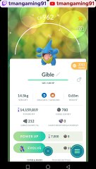 Pokémon GO-Evolving Shiny Gible
