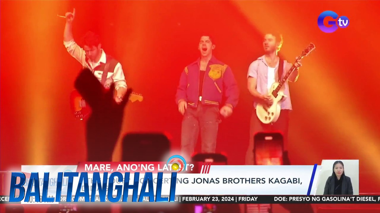 "The Tour" concert ng Jonas Brothers kagabi, dinagsa | BT