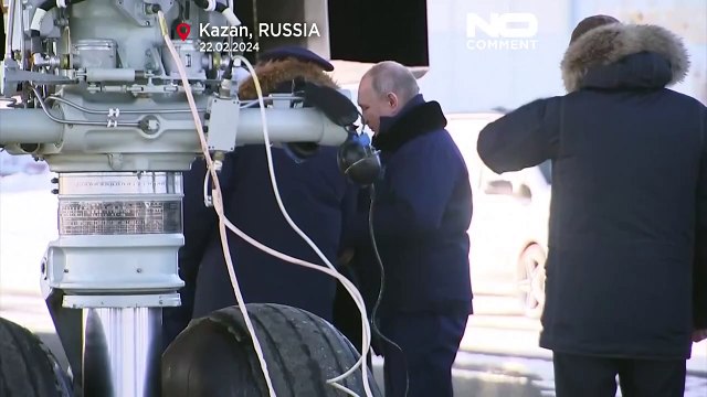 لحظة إقلاع بوتين على متن البجعة البيضاء .. قاذفة القنابل النووية