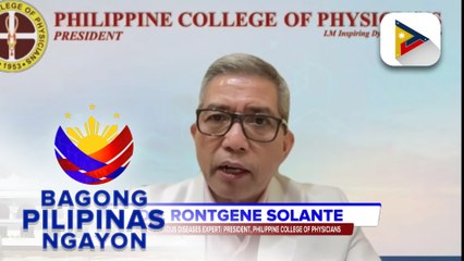 Download Video: Panayam kay Infectious Disesase Expert President Dr. Rontgene Solante ng PCP