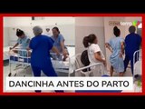 Técnica de enfermagem anima gestantes com dança antes do parto , em Juazeiro do Norte, Ceará