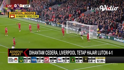 Liverpool vs Luton 4-1, Kini The Reds Mantap di Pucak Klasemen Sementara