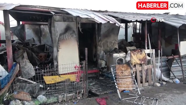 Hatay'da çıkan yangında anne ve evladı yaralandı