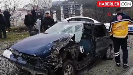 Tokat'ta tır ile otomobil çarpışması: 6 yaralı