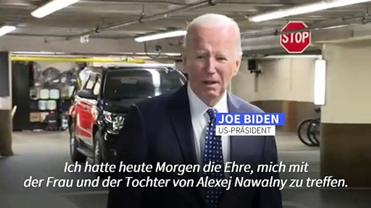 Biden trifft Nawalnys Witwe und Tochter