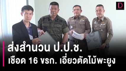 ส่งสำนวนป.ป.ช. เชือด 16 ข้าราชการ เอี่ยวตัดไม้พะยูง | HOTSHOT เดลินิวส์ 23/02/67