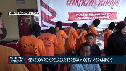 Detik-detik Kelompok Pelajar di Medan Merampok Pengendara Motor