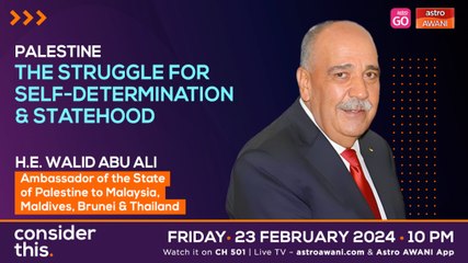 Consider This: Palestine — The Struggle for Self-Determination & Statehood