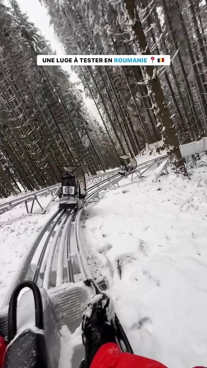 Une luge dans un paysage incroyable à tester en...