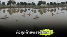 เปิดคลิปไก่บินข้ามน้ำกลางคันนา ชาวเน็ตลุ้นหนักน้องไก่ตัวสุดท้ายจะบินข้ามไหม..!?