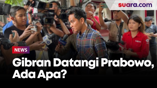 Gibran Tiba-tiba Datangi Kediaman Prabowo Jumat Sore, Ada Apa?