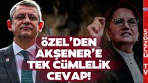 Meral Akşener'in CHP Öfkesi Bitmiyor! Eleştiri Yağmuru! Özgür Özel'den Tek Cümlelik Cevap