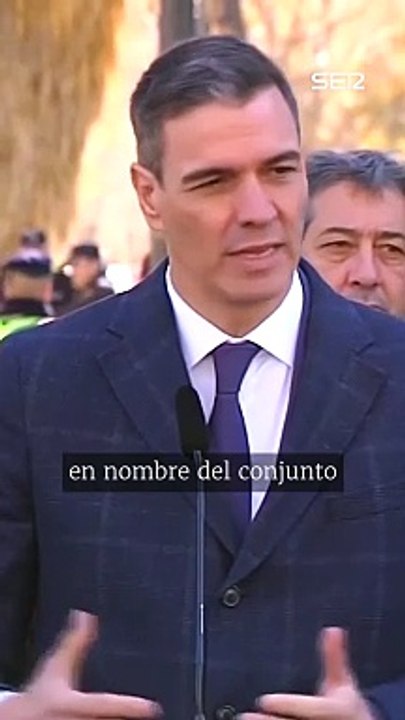 Pedro Sánchez destaca la "ola de solidaridad, empatía y cariño" que está habiendo en Valencia