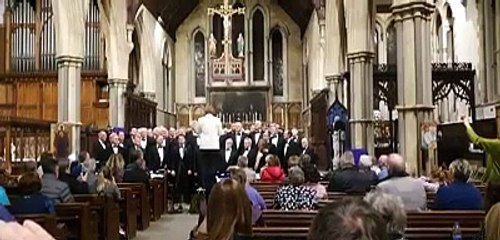 Monmouth Male Voice Choir singing You Raise Me Up with the Rock Choir at Monmouth's St Mary's Church