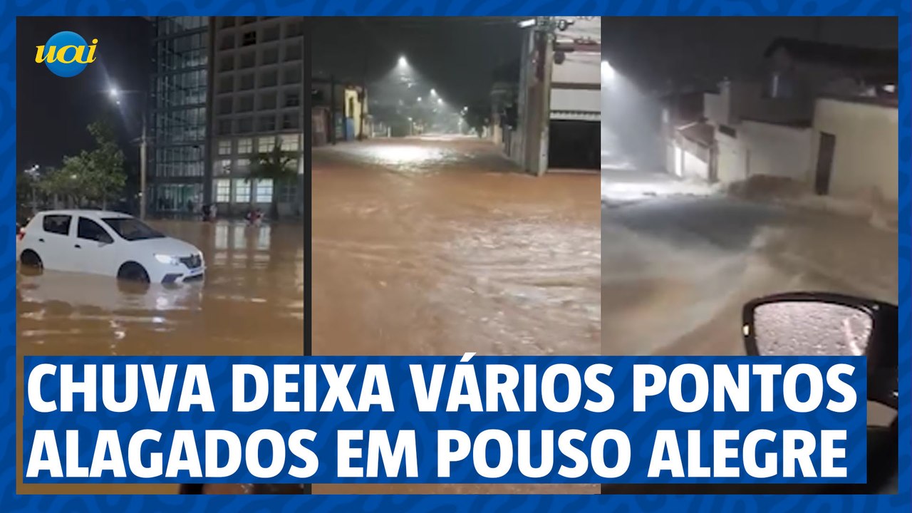 Chuva deixa vários pontos interditados em Pouso Alegre