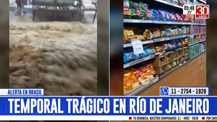 Trágico temporal en Río de Janeiro: al menos 8 muertos