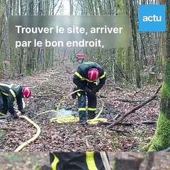 Manoeuvre autour des feux de forêt en Pays de Bray