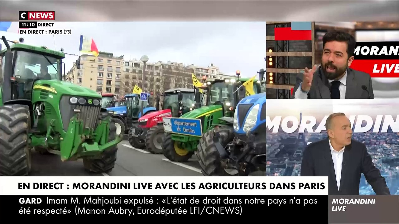 Agriculteurs - Très gros accrochage entre Jean-Marc Morandini et un représentant de la majorité à propos du poulet ukrainien : "Vous avez vraiment des arguments pourris ! Relisez mieux vos fiches !" - VIDEO