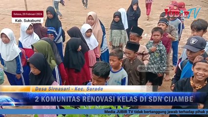 Komunitas JB dan GFI Renovasi Kelas di SDN Cijambe Surade - Kab. Sukabumi