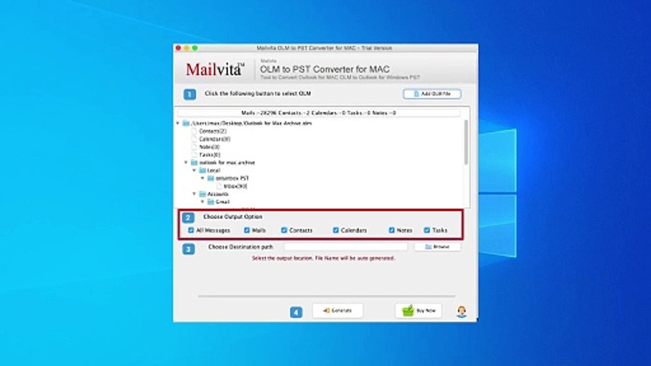Mailvita OLM to PST Converter for Mac | Convert Mac OLM to Windows PST files