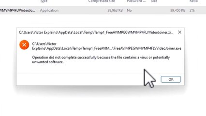 How To Fix Operation did not complete successfully because the file contains a virus or potentially unwanted software in Windows 11 / 10