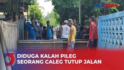 Diduga Kalah Pileg, Seorang Caleg Tutup Jalan Warga di Sikka