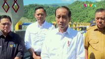 AHY Dampingi Jokowi Resmikan Bendungan Lolak
