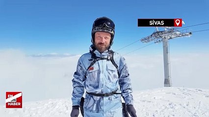 Yıldız Dağı Kayak Merkezine yağan kar yüzleri güldürdü